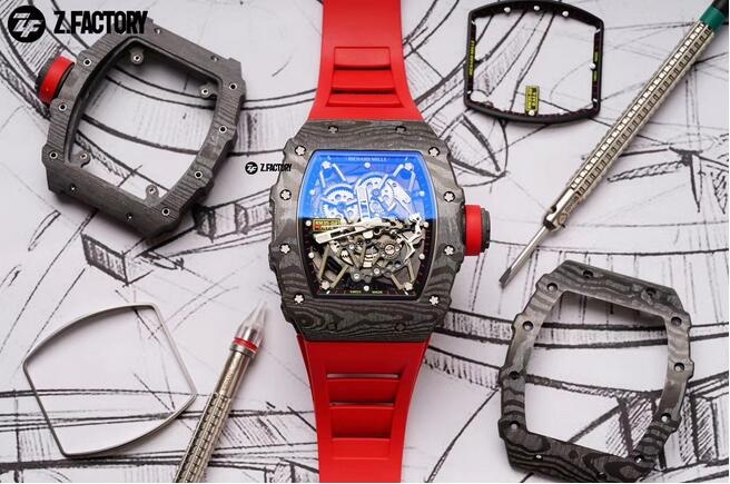 高仿理查德米勒 RM-35最强进口原纹碳纤维腕表表盘