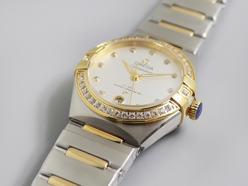 3s新品:珍珠母贝面 第五代欧米茄星座系列机械腕表表盘