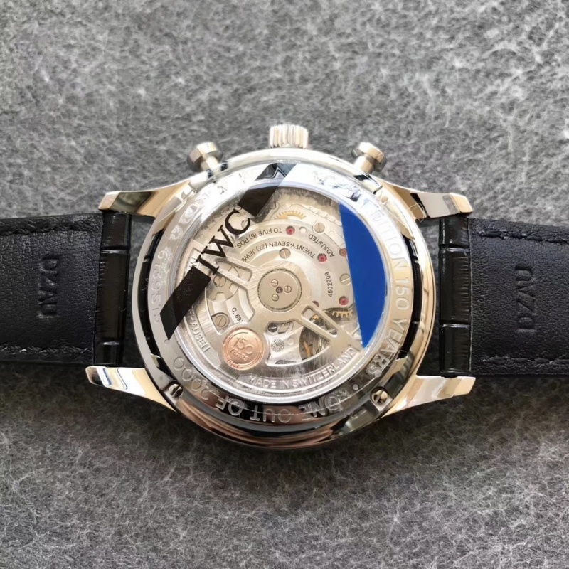 万国表葡萄牙系列150周年背透款纪念版葡计机械手表背透机芯