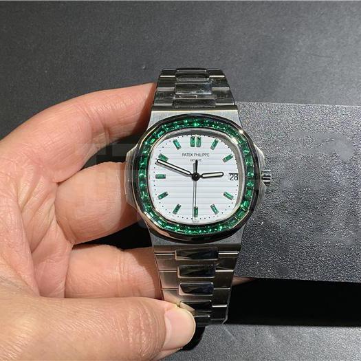 百达翡丽绿圈鹦鹉螺手表